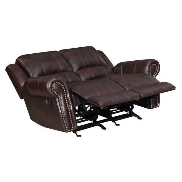 Wildon Home® 68'' Leather Reclining Loveseat & Reviews | Wayfair